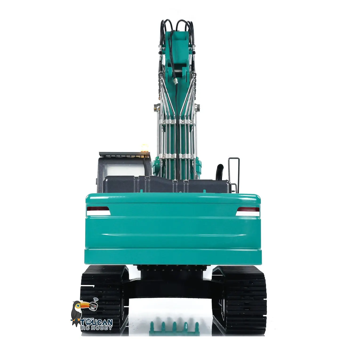 KABOLITE 1/14 K350 200 3Arm RC Hydraulic Excavator Remote Control Digger Model Light Sound System Flysky Radio RTR Battery
