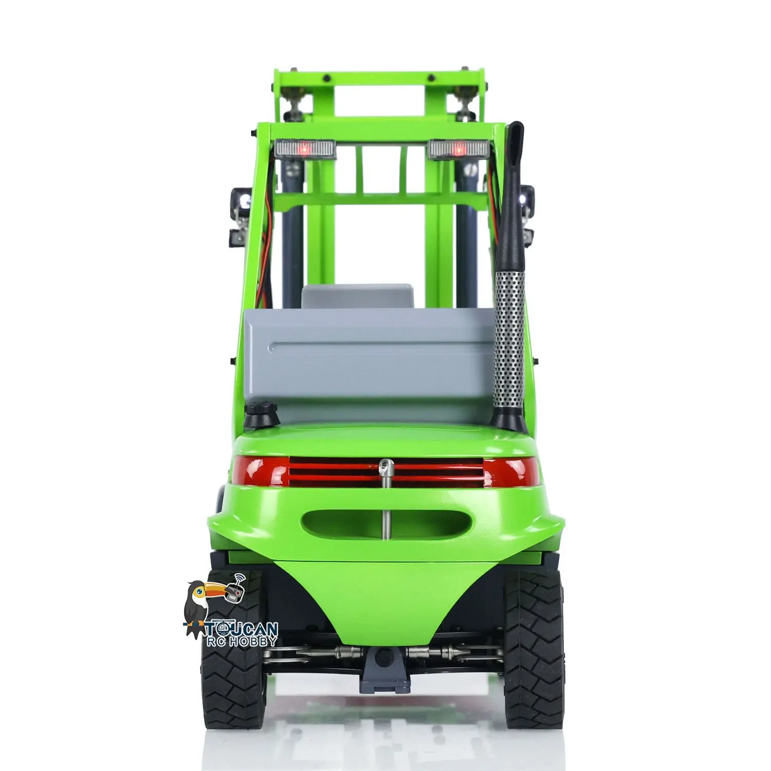 1/14 Metal Hydraulic RC Forklift Remote Controlled Wheeled Transfer Car Construction Vehicles Light Sound FlySky I6S Radio Controller PNP RTR