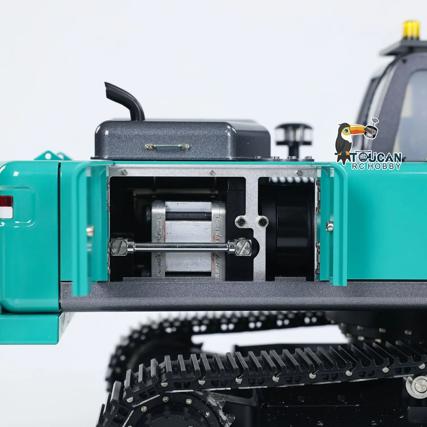 KABOLITE 1/14 K350 200 3Arm RC Hydraulic Excavator Remote Control Digger Model Light Sound System Flysky Radio RTR Battery