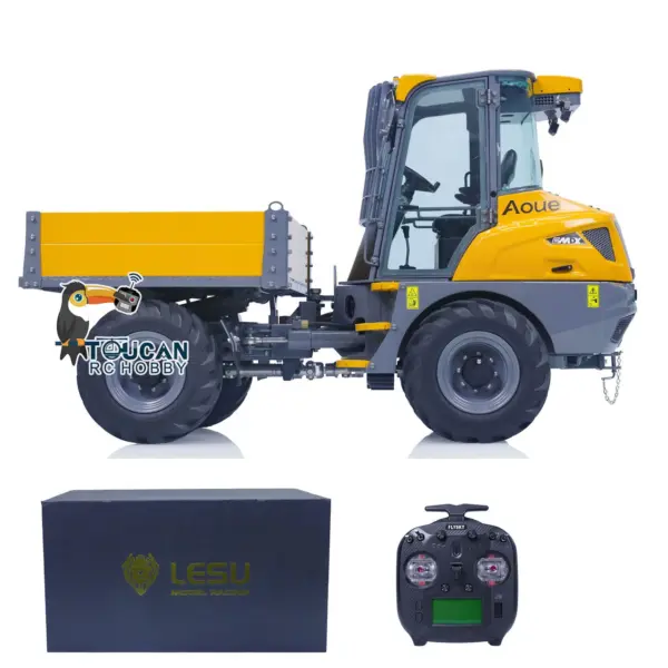 LESU Metal 4x4 1/14 RC Hydraulic Dumper Car 6MDX-B Remote Control Tipper Trucks Emulated Contruction Vehicle DIY Model