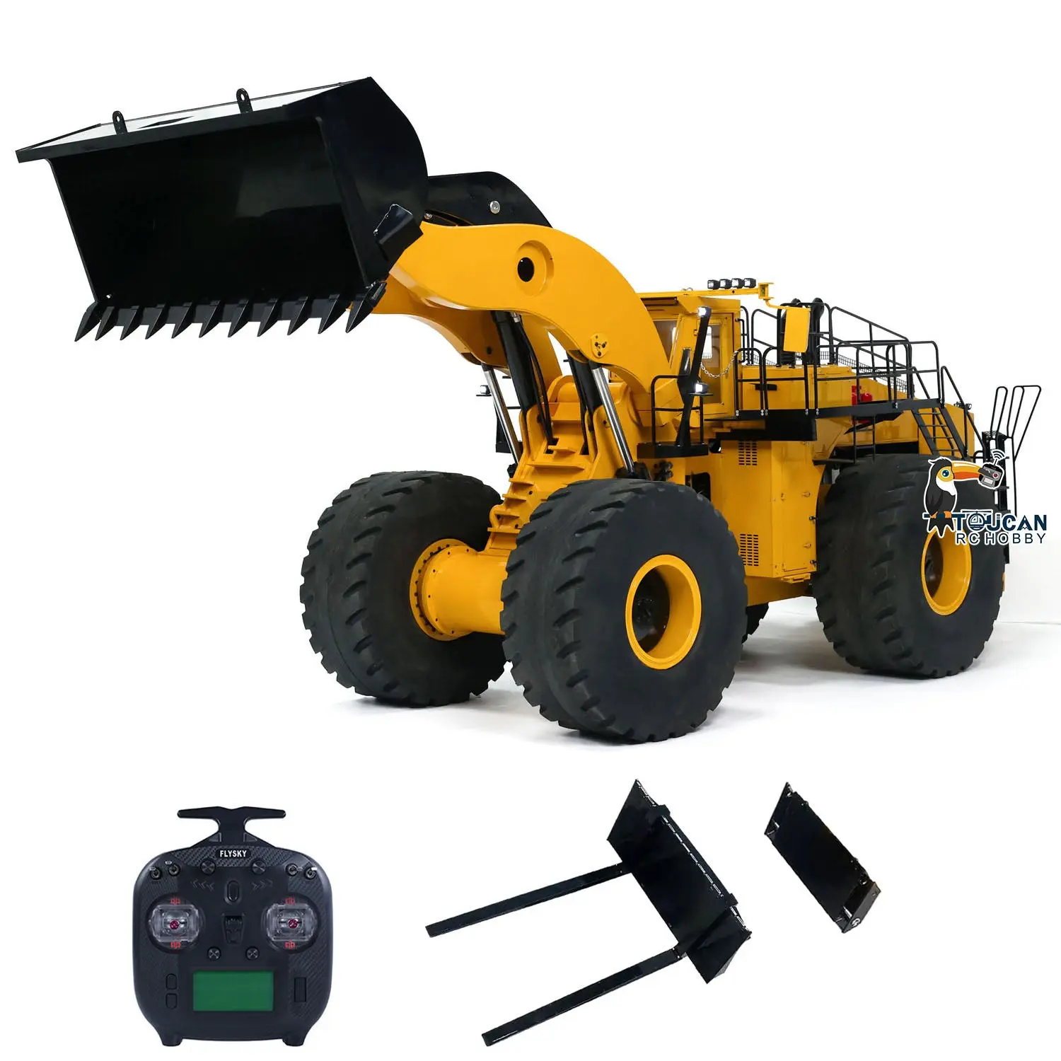 150KG 1/14 L2350 TOUCAN RC Hydraulic Loader Heavy Duty Remote Control Construction Vehicles Sound Light System Smoke Unit