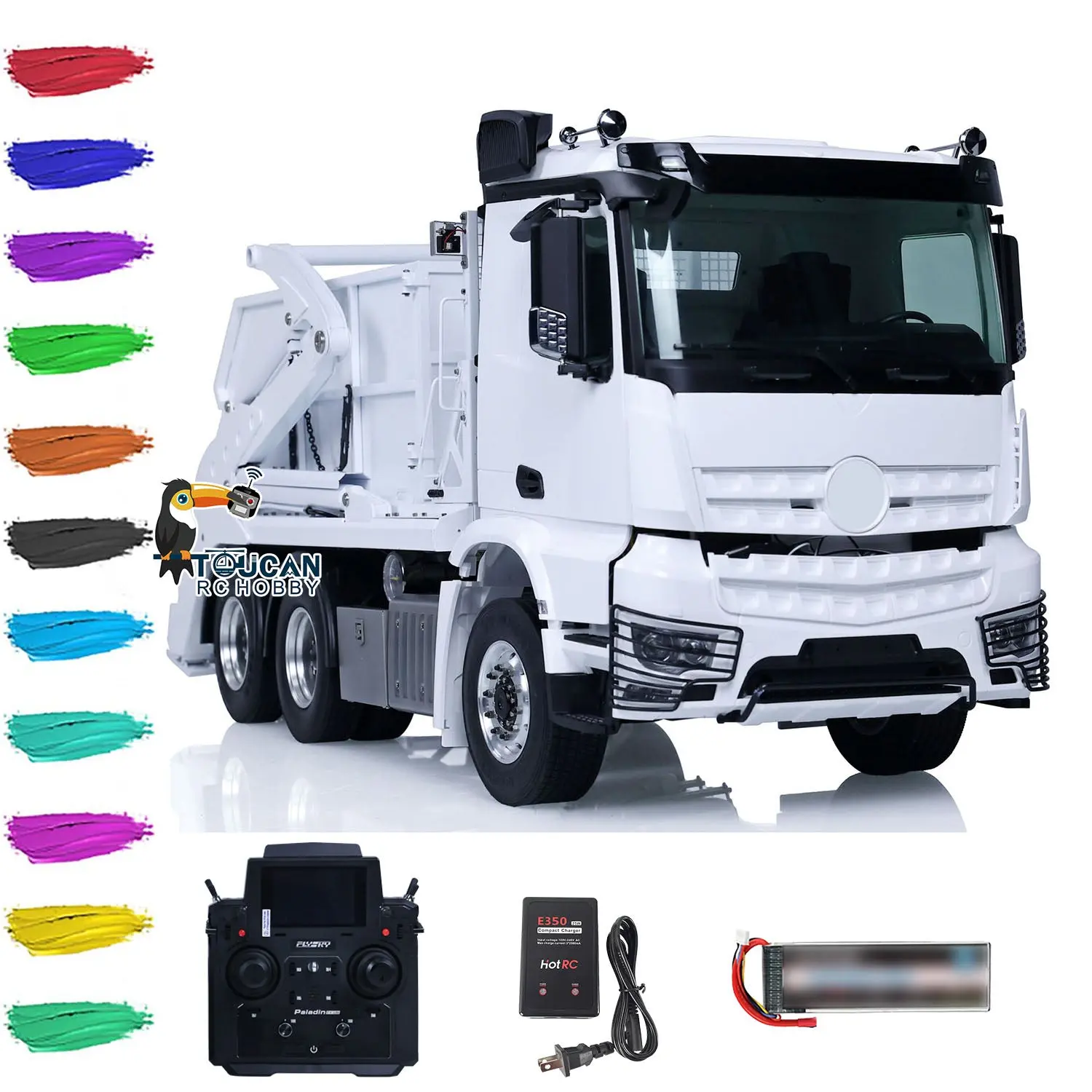 1/14 JXModel Metal RC Hydraulic Skip Loader VL18U K3363 Swing Arm Radio Controlled Loaded Dump Simulation Car Hobby Model RTR