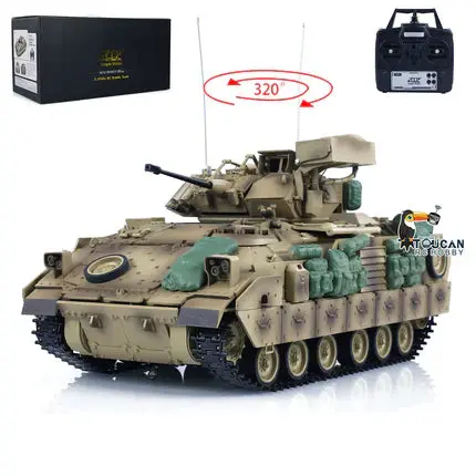 1/16 Tongde RC Battle Tank M2A2 Bradley Electric Infantry Fighting Vehicle Barrel Recoil System Electric Simulation Model