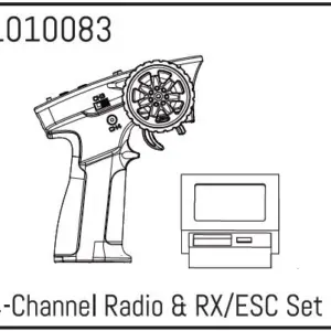 4-Channel Radio & RX/ESC Set