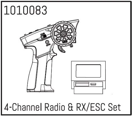 4-Channel Radio & RX/ESC Set