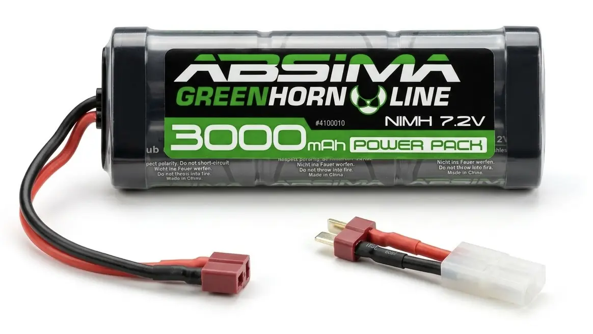 Greenhorn vol.2 Nimh 7.2v 3000 (T-Plug + Tamiya Adaptor)