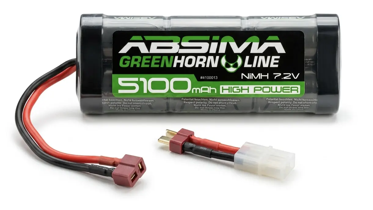 Greenhorn vol.2 Nimh 7.2v 5100 (T-Plug + Tamiya Adaptor)