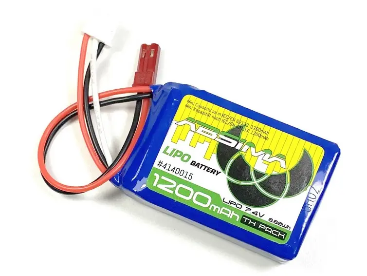 Tx Lipo 2s/7.4v 1200 Sc (Jst/Bec Plug)