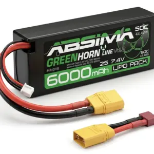 Greenhorn Lipo 2s/7,4v 50c 6000 Hc (Xt90/T-Plug)