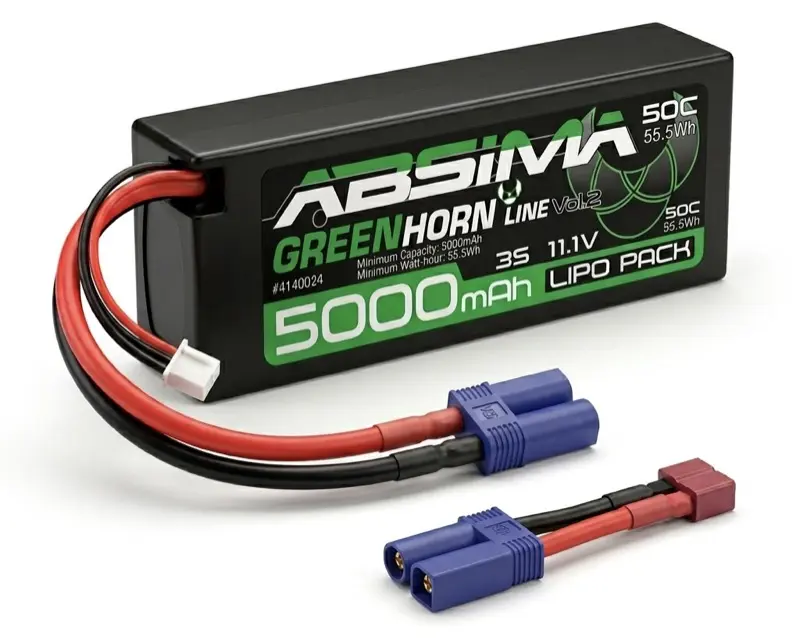 Greenhorn Lipo 3s/11,1v 50c 5000 Hc (Ec5/T-Plug)