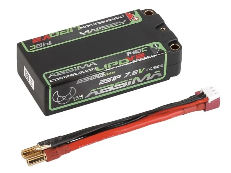 Comp. Shorty LiPo 7.6V 140c/2s1p HC 6500mAh 5mm