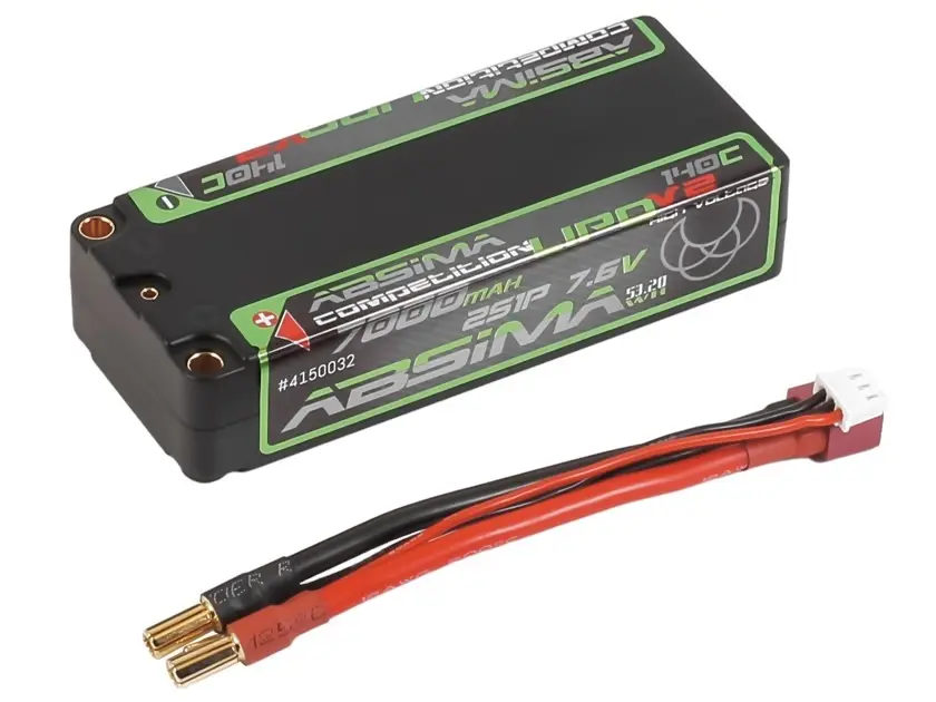 Comp. Mid.Size LiPo 7.6V 140c/2s1p HC 7000mAh 5mm