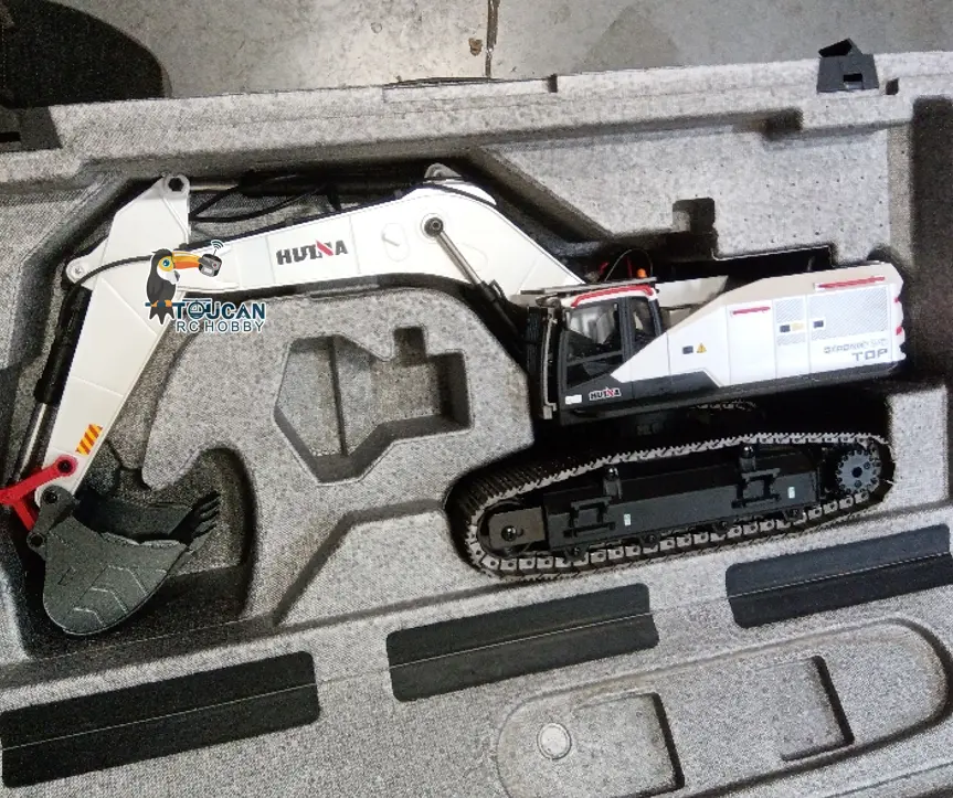 1/14 HUINA RC Metal Excavator Model Toys 1594 Radio Control Digger Light Sound Battery
