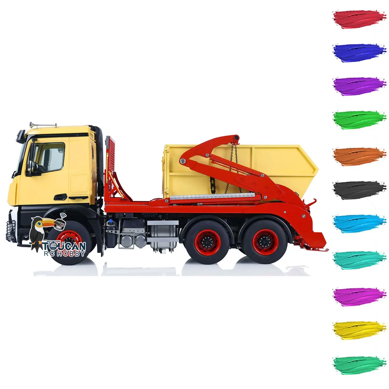 Customized Metal 1/14 VL18U K3363 RC Hydraulic Skip Radio Controlled Loader Swing Arm Loaded Dump Truck DIY Car Hobby Models