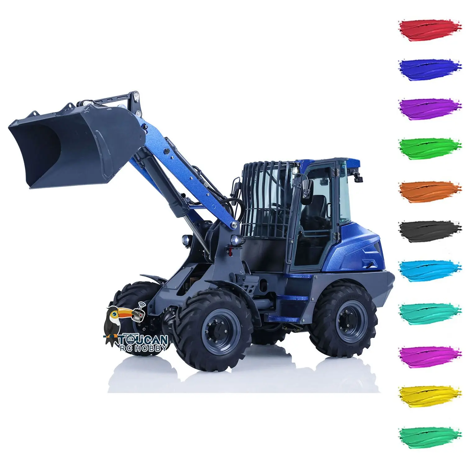 1:14 LESU Metal RC Hydraulic Loader AOUE MCL8 Remote Control Engineer Vehicles Simulation Car Electric Models