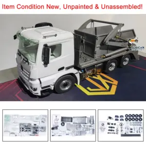 JXMODEL 1/14 6x4 VL18U K3363 RC Hydraulic Machine Remote Controlled Skip Loader Unpainted Truck Swing Arm Loading Cars Kits