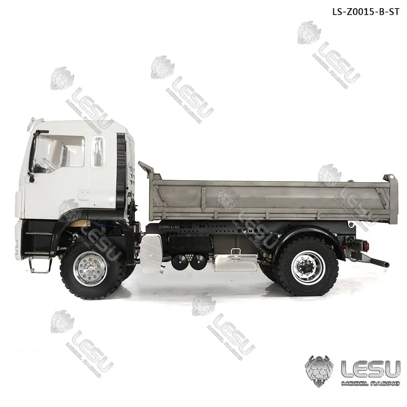 LESU 1/14 6x6 Metal TGS Dumper A/B Truck Model Light Sound Hydrualic System Motor Light Sound Opitonal Versions