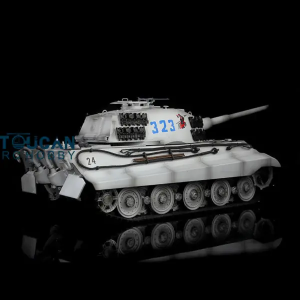 Henglong Remote Control Tank 3888A 1/16 7.0 German King Tiger RTR RC Tank w/ Metal Idler Sproket Wheels Track w/o Barrel Recoil