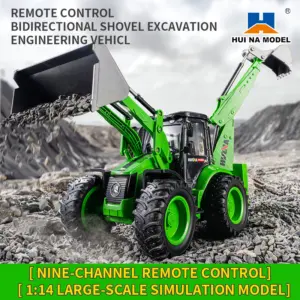 HUINA 1/14 1579 Backhoe Excavator RTR 2.4G 9CH RC Loader Model Radio Controlled Toys