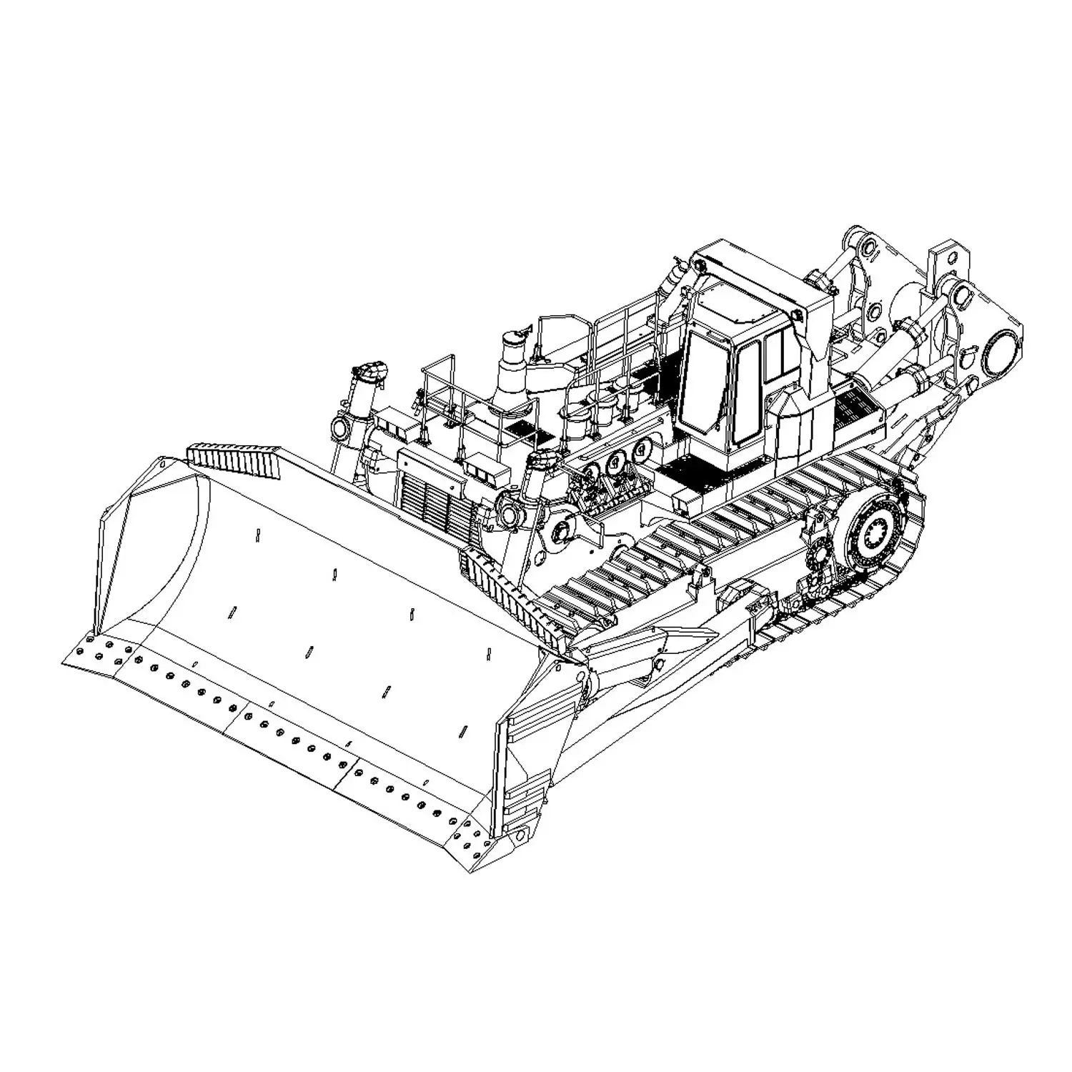 Metal JDMODEL 1/14 RC Hydraulic Bulldozer 575 Huge Dozer Heavy Machine Frsky X14 Radio RTR Mix Controlled Car Upgrade Smoking