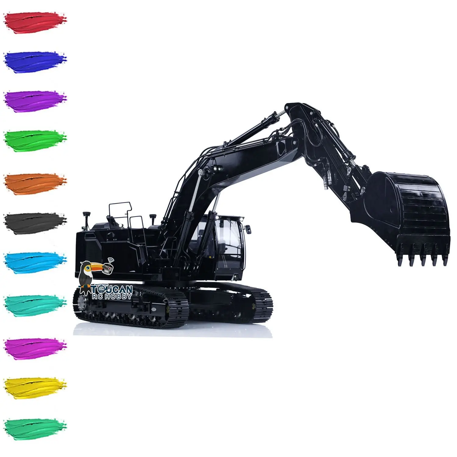 LESU 1/14 Aoue LR945 Metal Hydraulic RC Excavator Remote Controlled Digger Model Painted Assembled Optional Version RTR