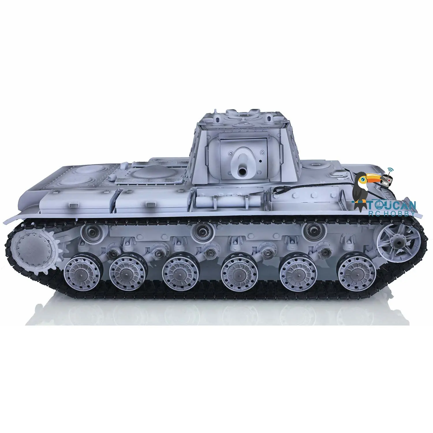 Henglong 1/16 7.0 RC Tank 3878 Customized Soviet KV-1 w/ 360Degrees Rotating Turret Metal Tracks Road Wheels Tracks Idler Sproket Wheel