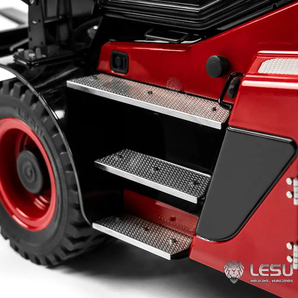 LESU 1/14 RC Hydraulic Painted Assembled RC forklift Metal Aoue-LD160S Remote Control Wheeled Car Sound Light System Model