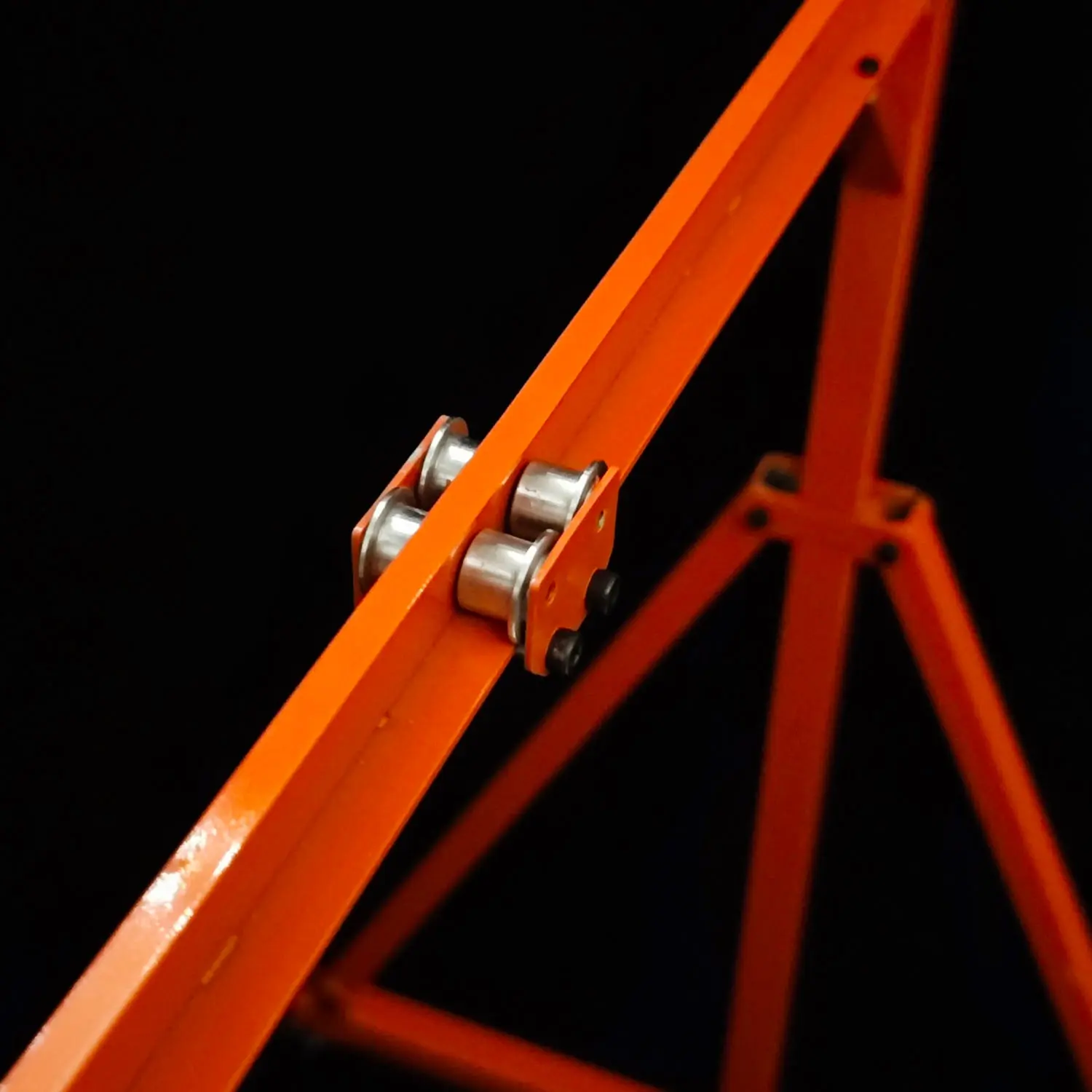 JDModel Metal Chain Block Hoist Gantry Crane for 1/14 RC Crane Remote Control Engineering Vehicles Model