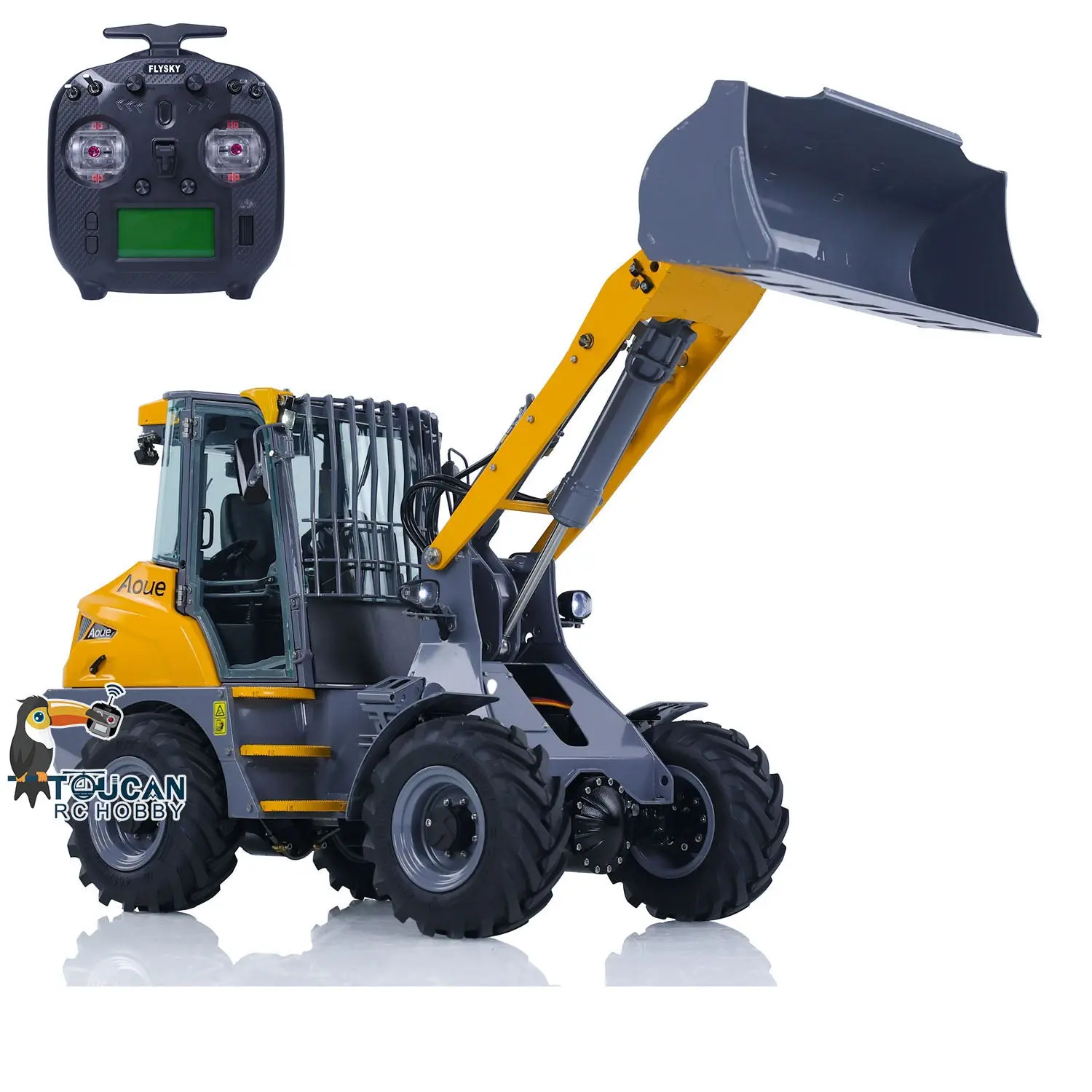 LESU MCL8 1/14 4*4 Wheeled RC Loader Remote Controlled Hydraulic Equipment Painted Assembled Car ST8 ESC Servo Motor