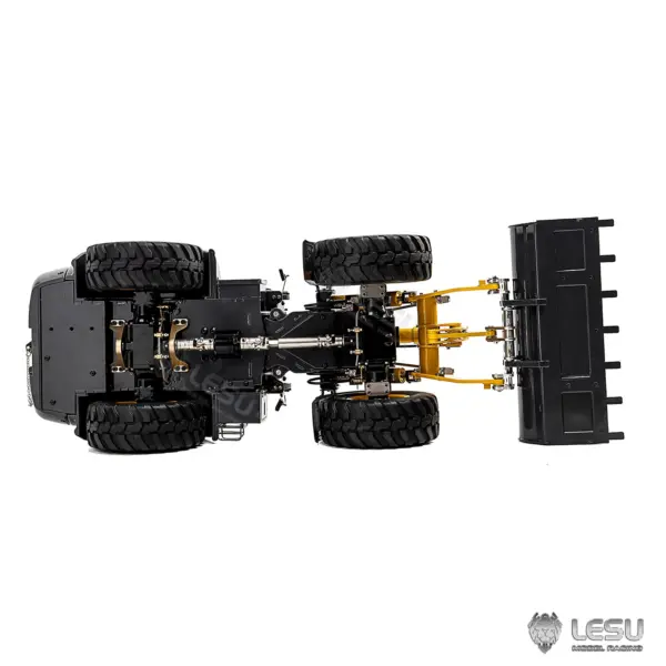 Metal LESU 1/14 RC Loader Aoue WA100M-8 4X4 RTR Hydraulic Remote Control Construction Vehicle Axle Lock Sound Light ST8 Radio