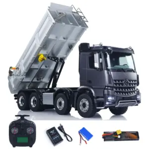 1/14 Kabolite K3367 8x8 Metal Hydraulic RC Tipper Remote Control Dump Truck Sonud Light 2Speed Model Battery ST8 Radio Axle Lock