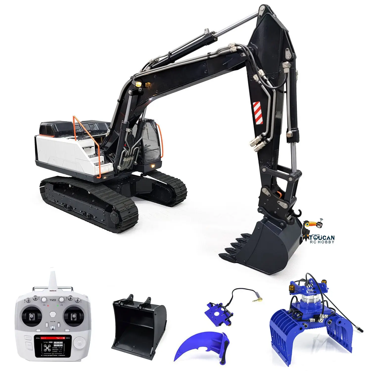 MTM EC380 Metal 1/14 RC Hydraulic Excavator Remote Control Construction Truck Assembled and Painted Digger Heavy Machine Car