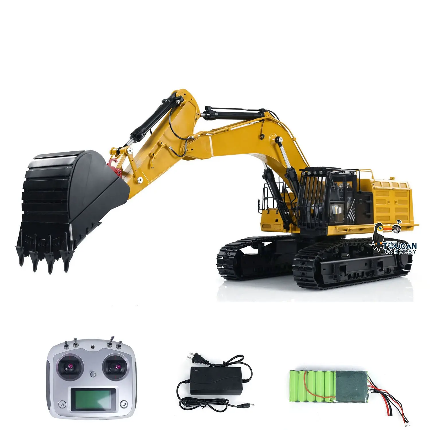 Metal 1/14 374F Hydraulic RC Excavator Remote Control Engineering Vehicles Electric Machine Trucks I6S ESC Motor Servo Hobby Model