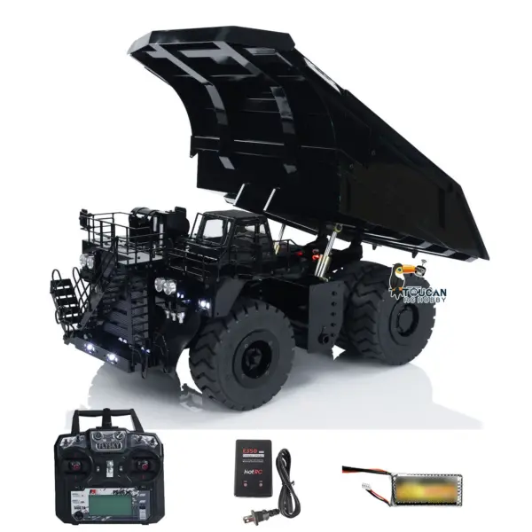 1/20 Hydraulic Remote Control Mining Truck 793D Flysky I6X RC Dumper Lights Warning Sound Battery Ready to Run for RC Excavator