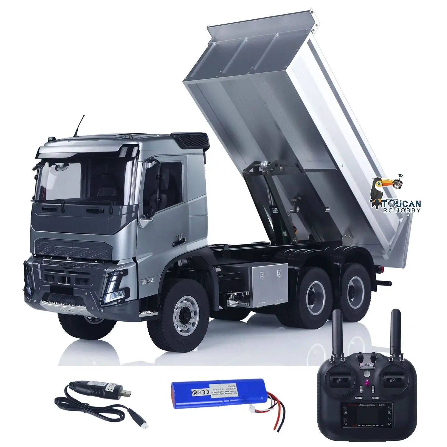 DoubleE E015 001 1/14 RC Dump Truck 6X4 Electric Lifting Remote Control TipperMetal Drive Shafts Chassis Model Vehicle RTR