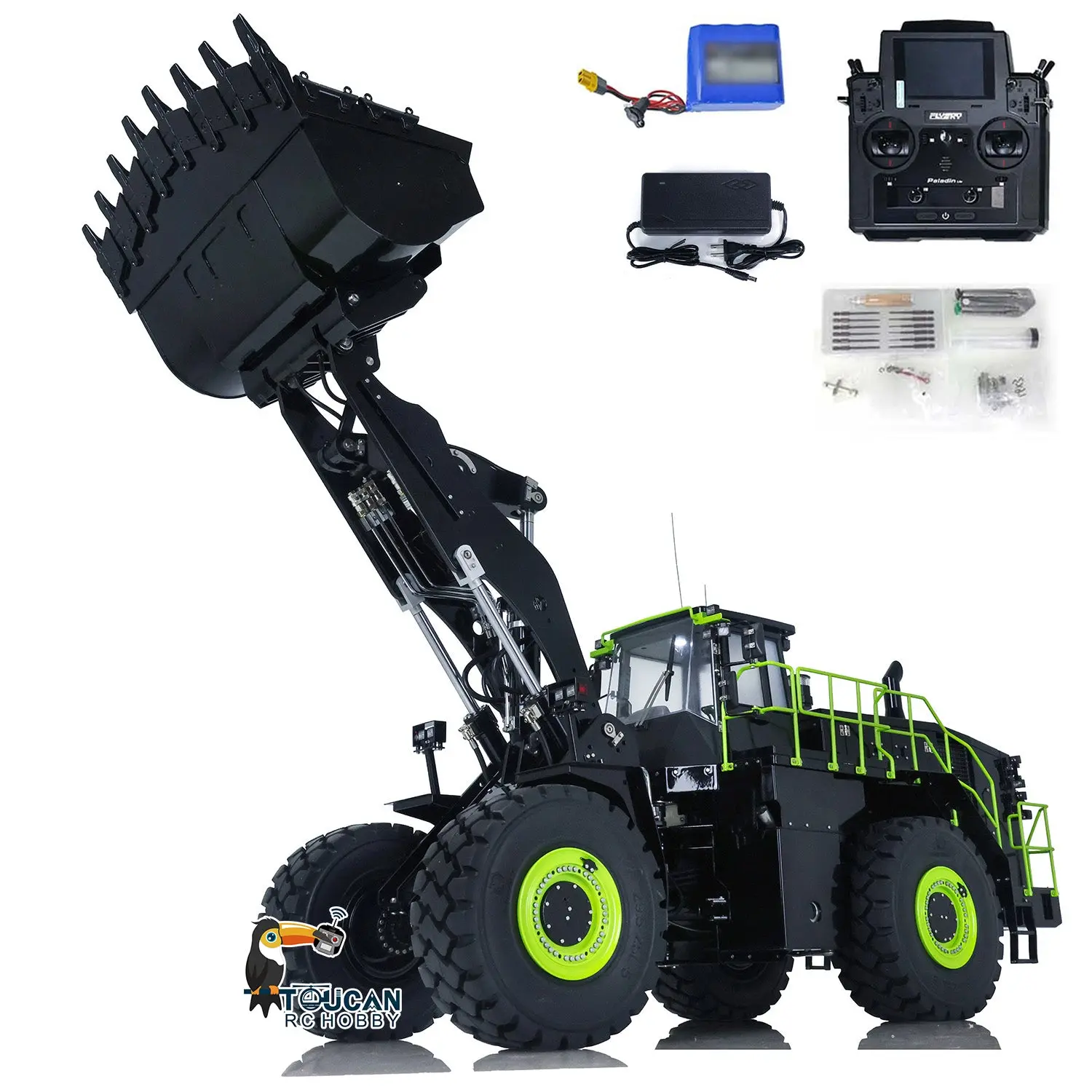 Kabolite K988 100S Metal 1/14 RC Hydraulic Loader 988K Assembled Painted Radio Control Heavy Machine PL18 Lite Model RTR Vehicle