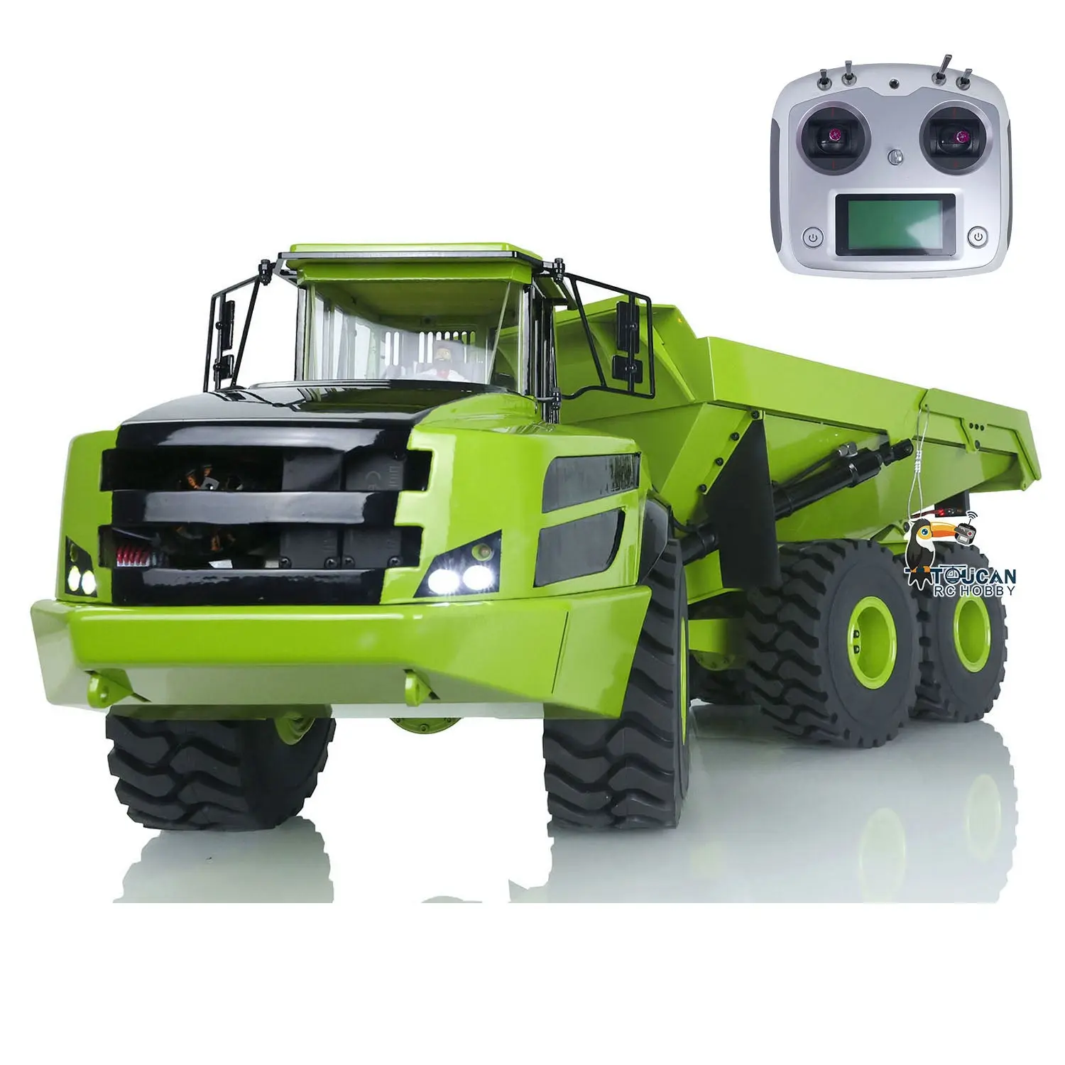 RC 1/14 Articulated Truck A40G 6x6 Metal Hydraulic Remote Control Dumper Toys Construction Vehicles Model Motor Servo Transmitter