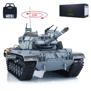 1/16 Tongde Israel RC Panzer Remote Control Infrared Battle Tanks Military Model M60W ERA Painted Car 320 Rotation BB Shooting DIY