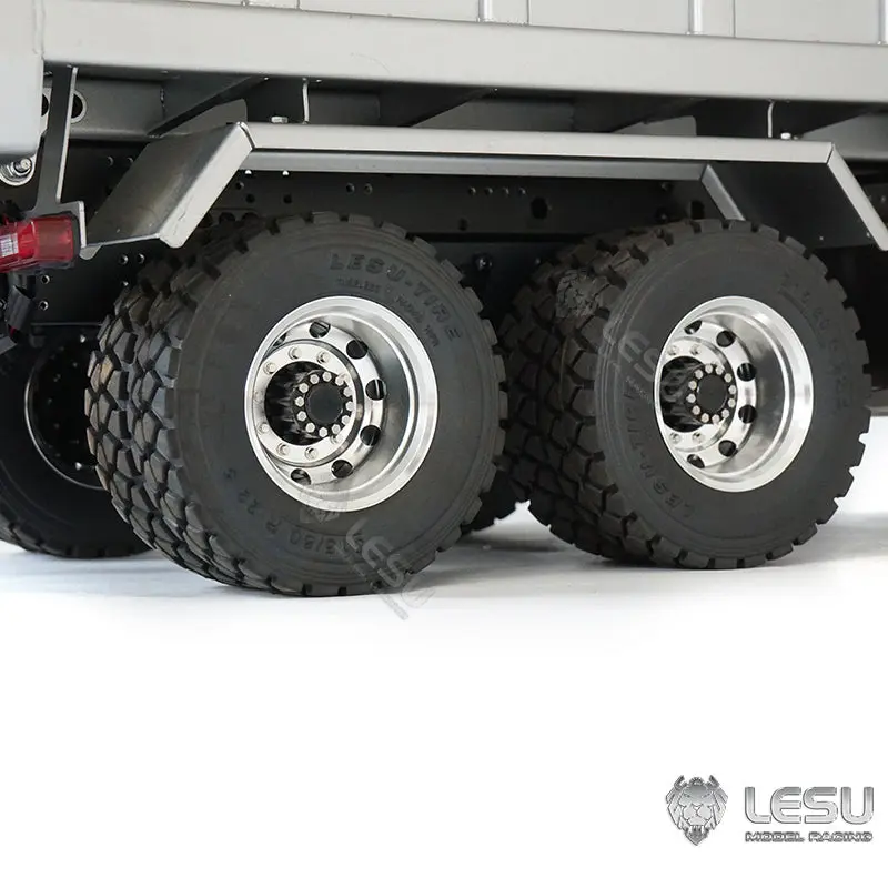 1/14 LESU 6x6 RC Hydraulic Metal Dumper Tipper Sound Light System Chassis Bucket Unpainted Unassembled Cabin Body VM Truck