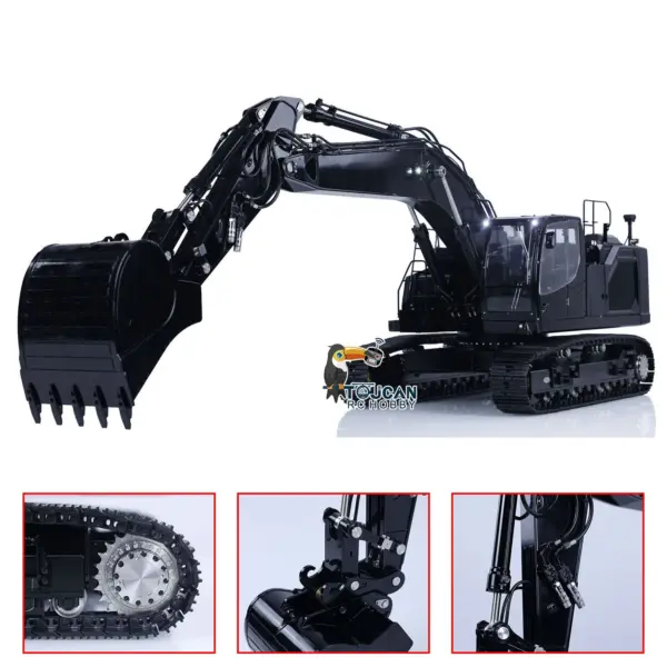LESU 1/14 Aoue LR945 Metal Hydraulic RC Excavator Remote Controlled Digger Model Painted Assembled Optional Version RTR