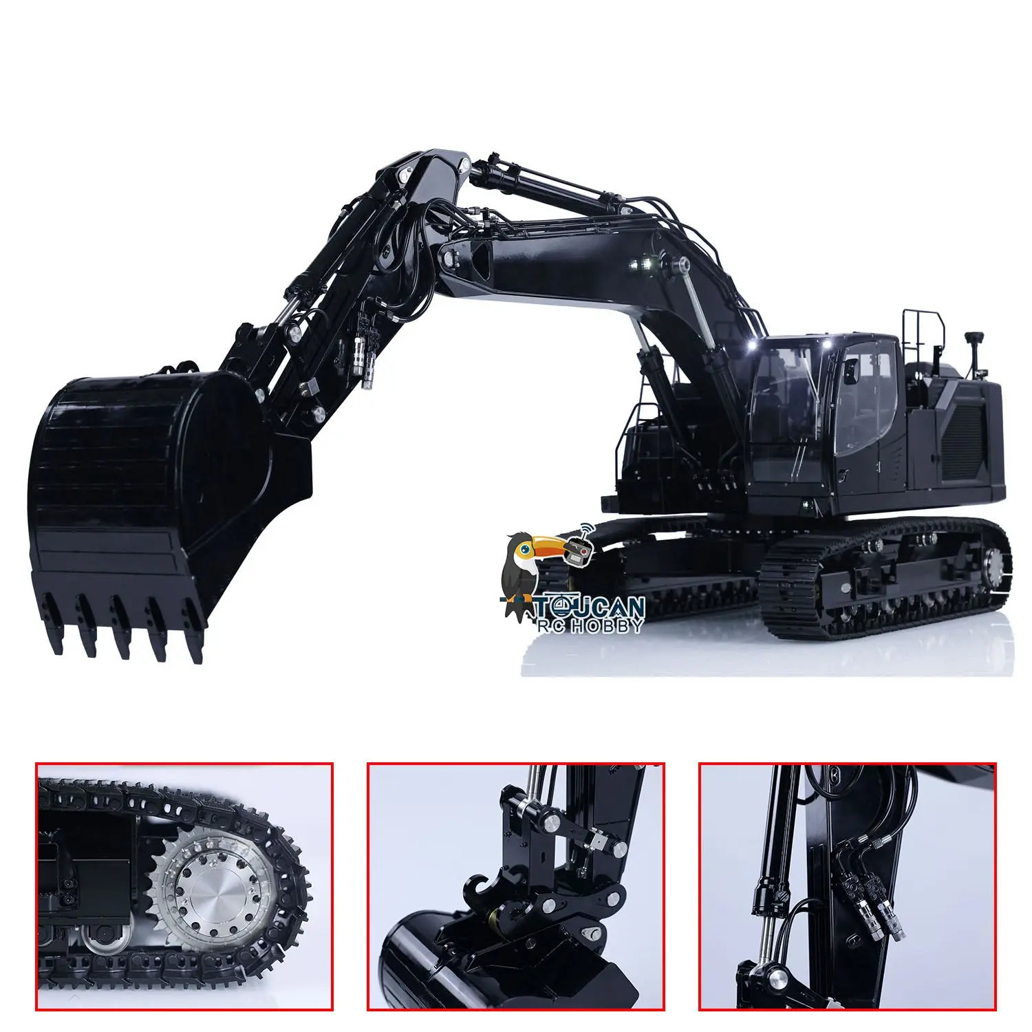LESU 1/14 Aoue LR945 Metal Hydraulic RC Excavator Remote Controlled Digger Model Painted Assembled Optional Version RTR