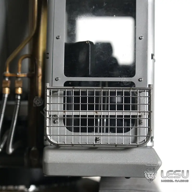 LESU 1/14 PC360 Metal RC Hydraulic Excavator Model Track Cab Bucket Display Ripper Tree Digging Tool fork Arm Crusher