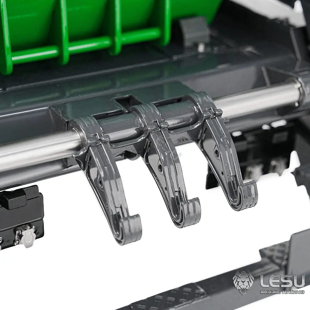 LESU Metal 1/14 RC Hydraulic Swing Arm Garbage Truck 4X4 Skip Loader RTR TGS Car Assembled Electric Wireless Control Model 3-Speed