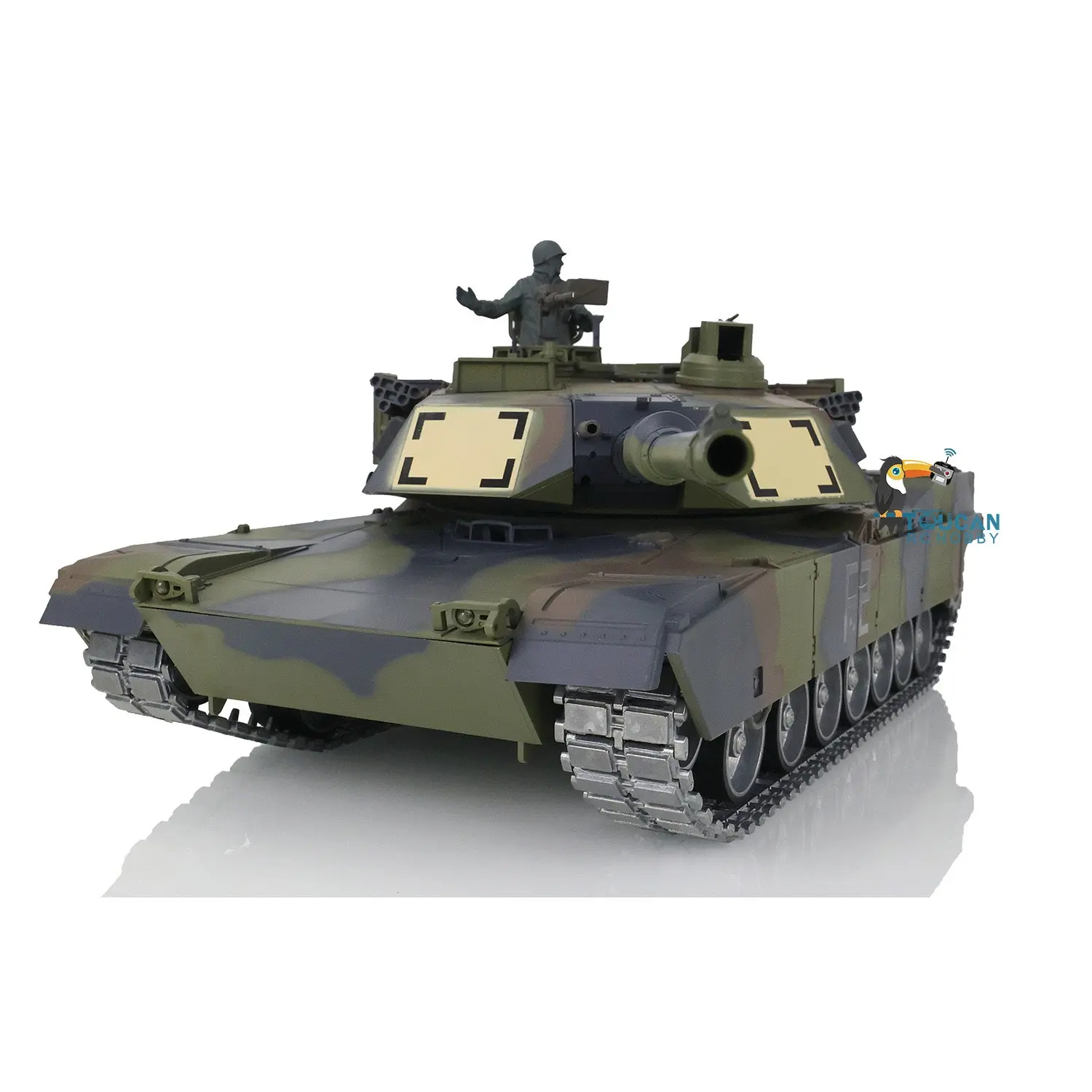 HengLong 1/16 Factory Original Refitted Painted RC Tank Metal Chassis Plastic Uppper Hull RTR 3918 M1A3 Abrams Hobby Models