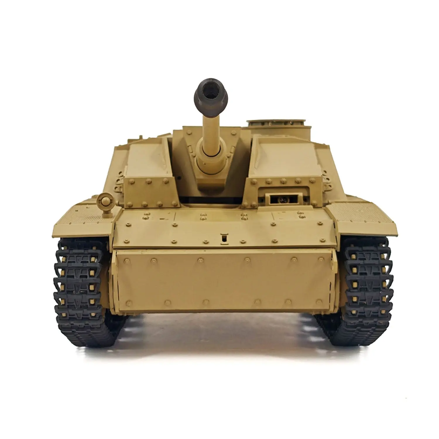 2.4G Henglong 1/16 7.0 Plastic German Stug III RTR RC Tank Model 3868 BB IR Steel Gearbox 1800MAH Battery Radio Sound Lights