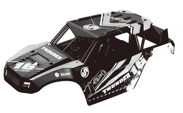 Roll Cage Shell (Red) Thunder