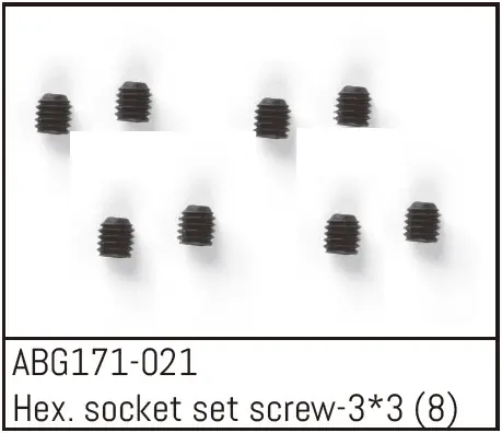 Hex. Socket Set Screw M3*3 (8)