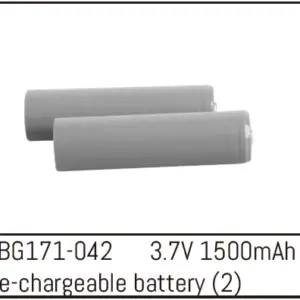 Re-Chargeable Batteries - 3.7v 1500mah (2)