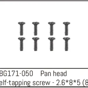 Pan Head Self-Tapping Screw m2.6*8*5 (8)