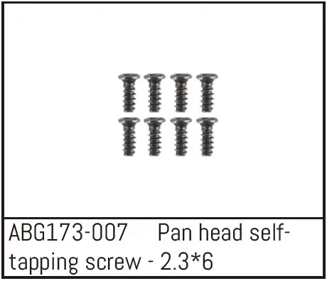 Pan Head Screw m2.3*6 (8)